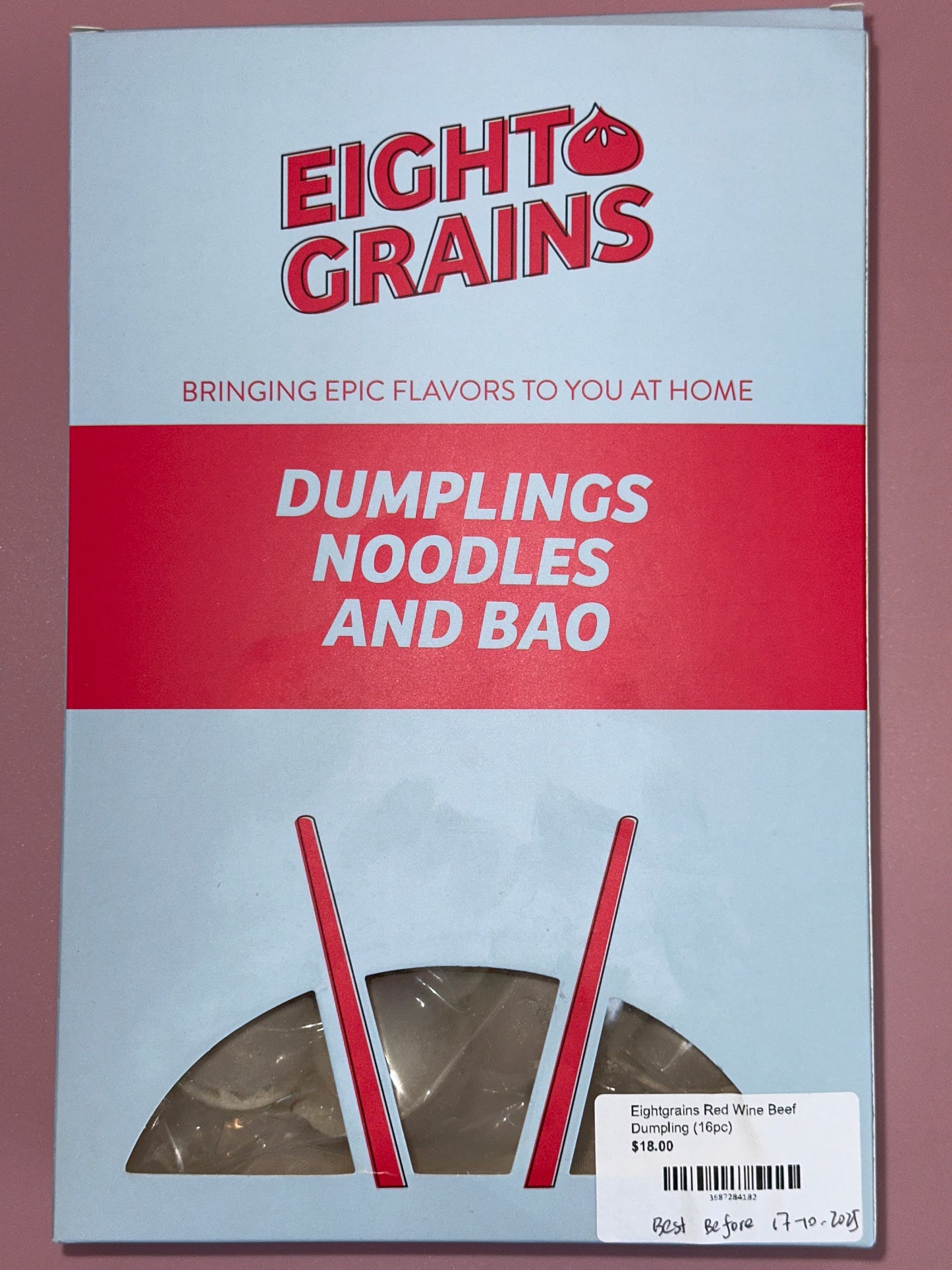 Eightgrains Red Wine Beef Dumpling (16pc)