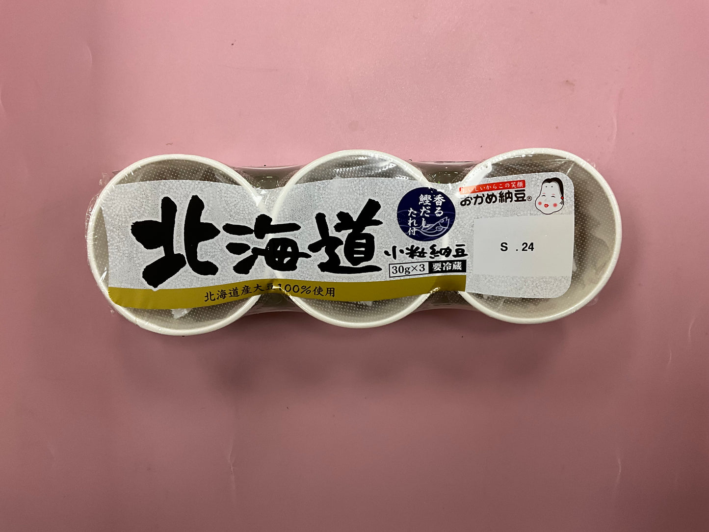 Natto Hokkaido Kotsubu Cup*3 (Fermented Soybeans) 30g*3