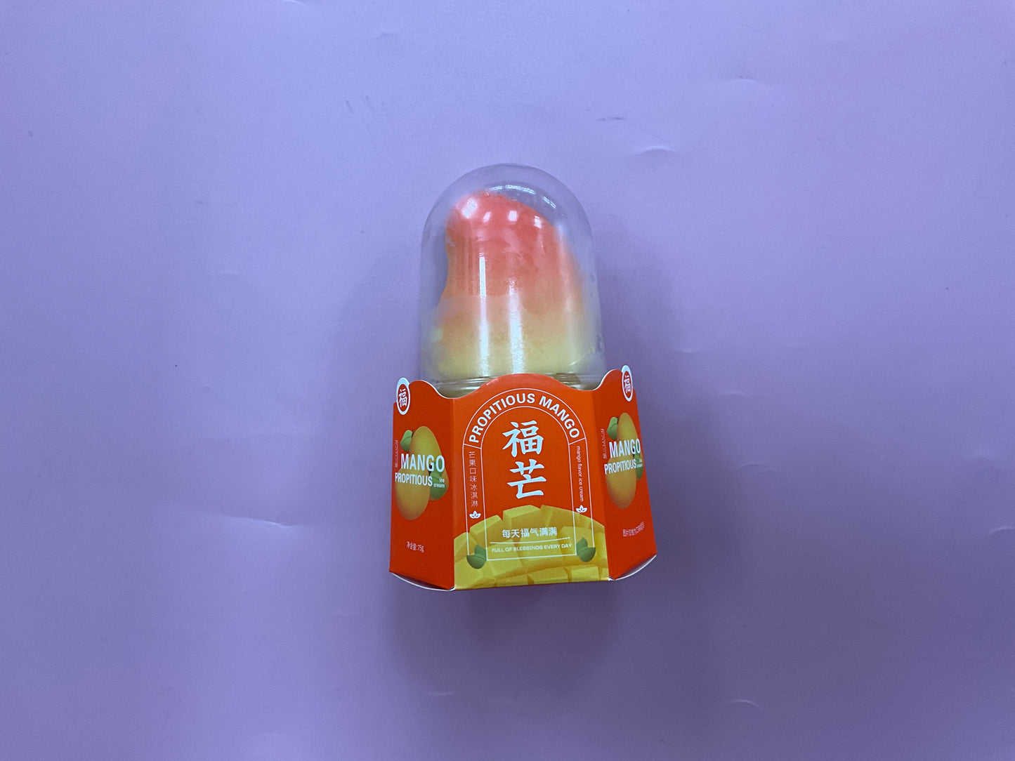 Hongqi Fumang Mango Flavoured Ice Confection 75g