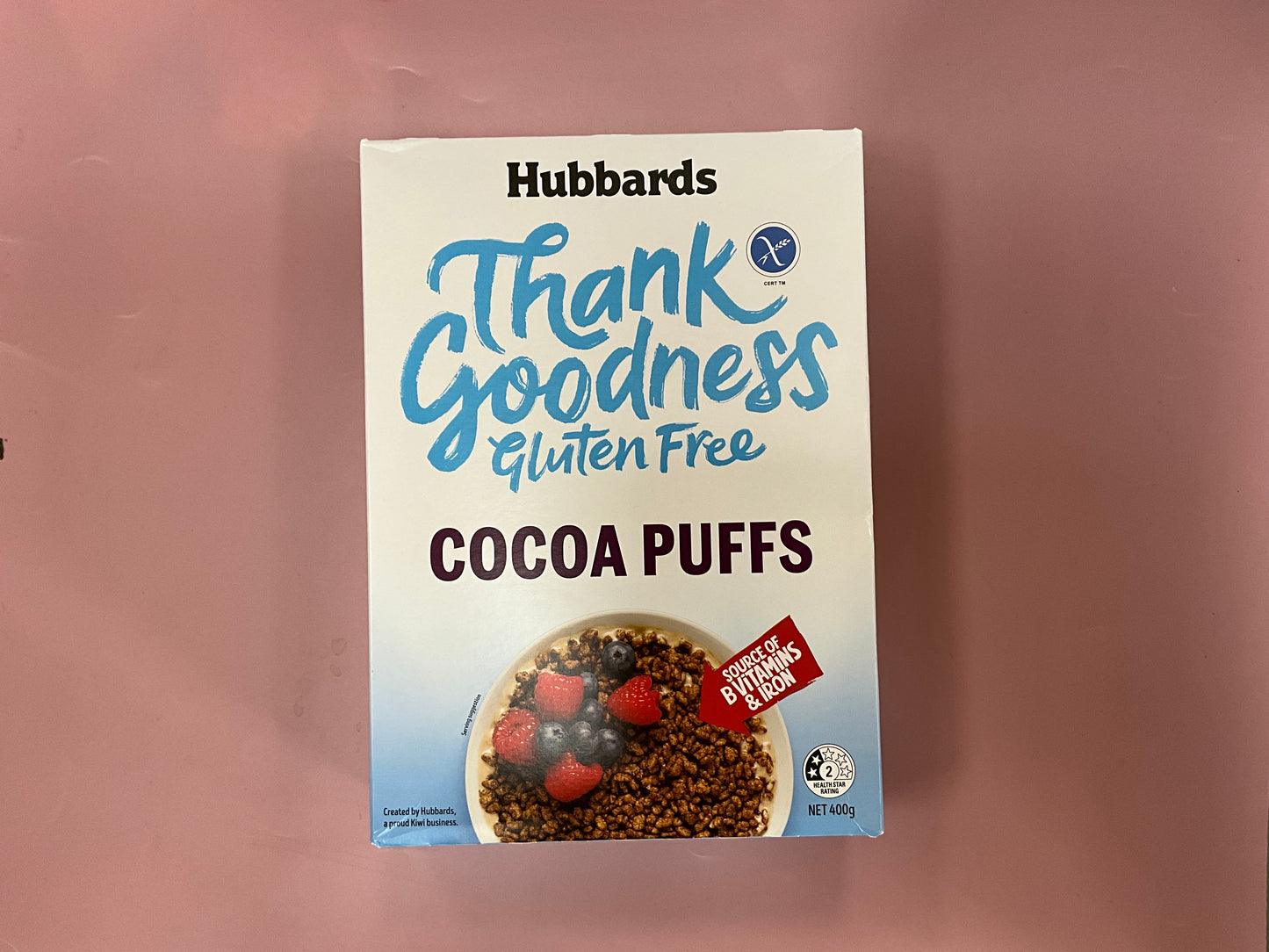 Cocoa Puffs G/F Hubbards 400g