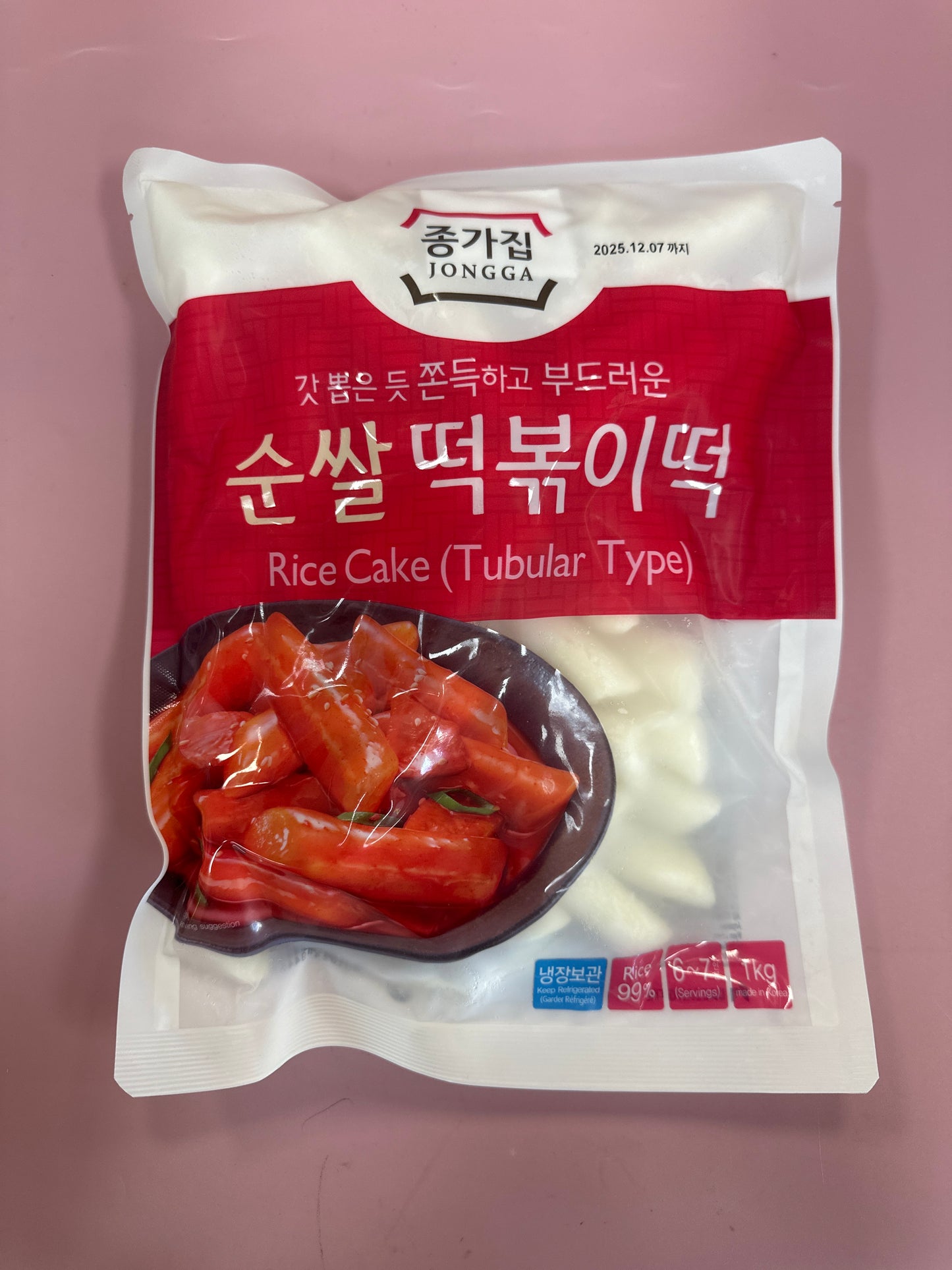 Jongga Rice Cake Tubular Type 1kg