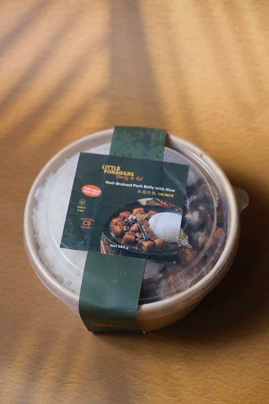 Little Foragers Red Braised pork belly on rice 红烧肉饭