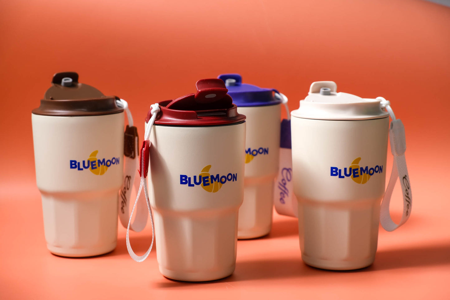 Blue Moon Thermal Coffee Cup — 480ml Insulated