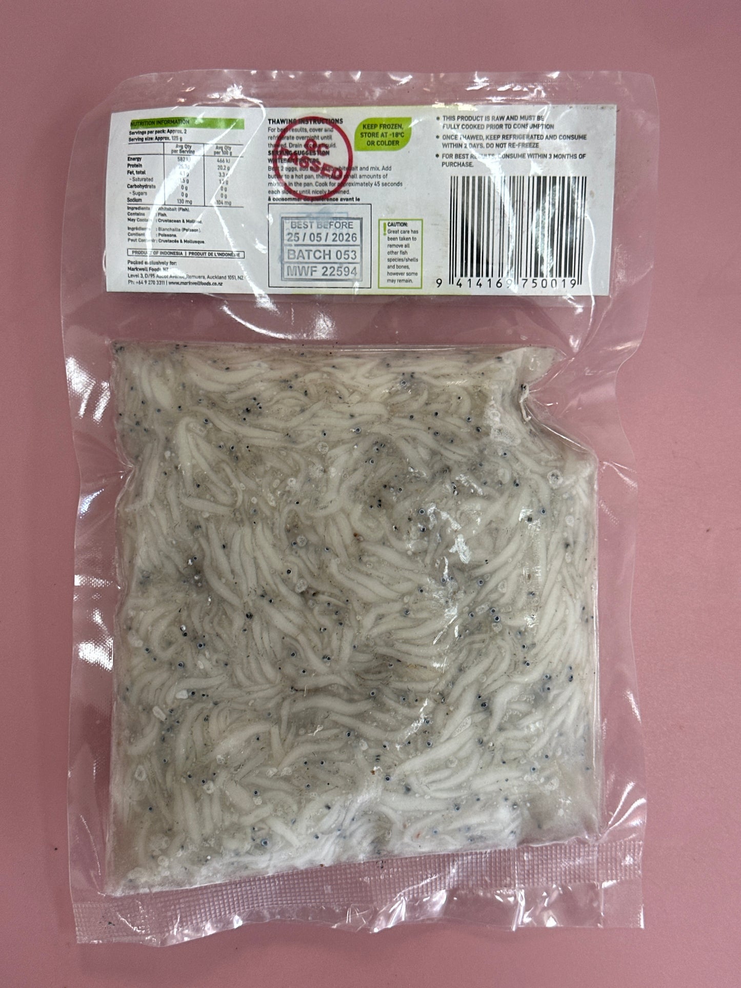 Raw Whitebait 250g