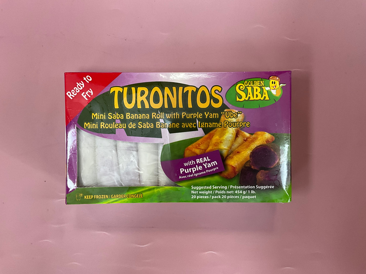 Golden Saba Turonitos Mini Banana Spring Rolls wit