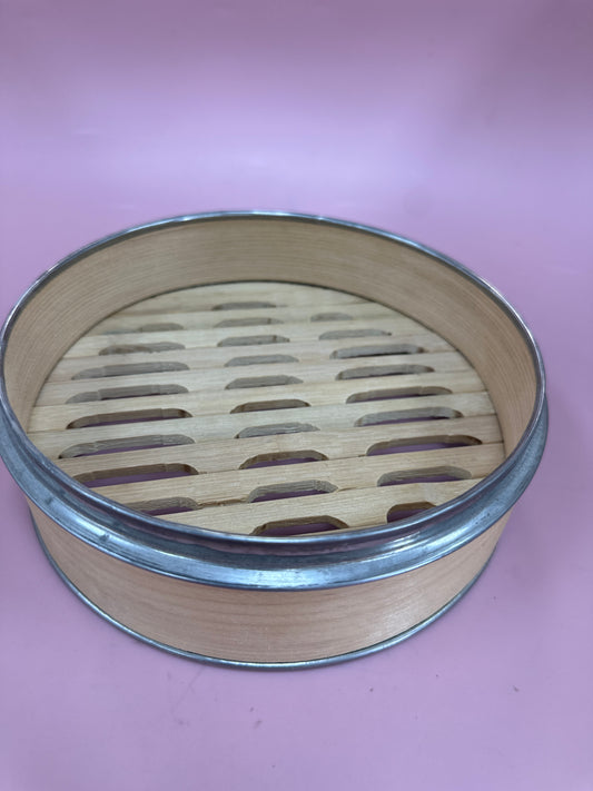 Metal Framed Bamboo Steamer Large