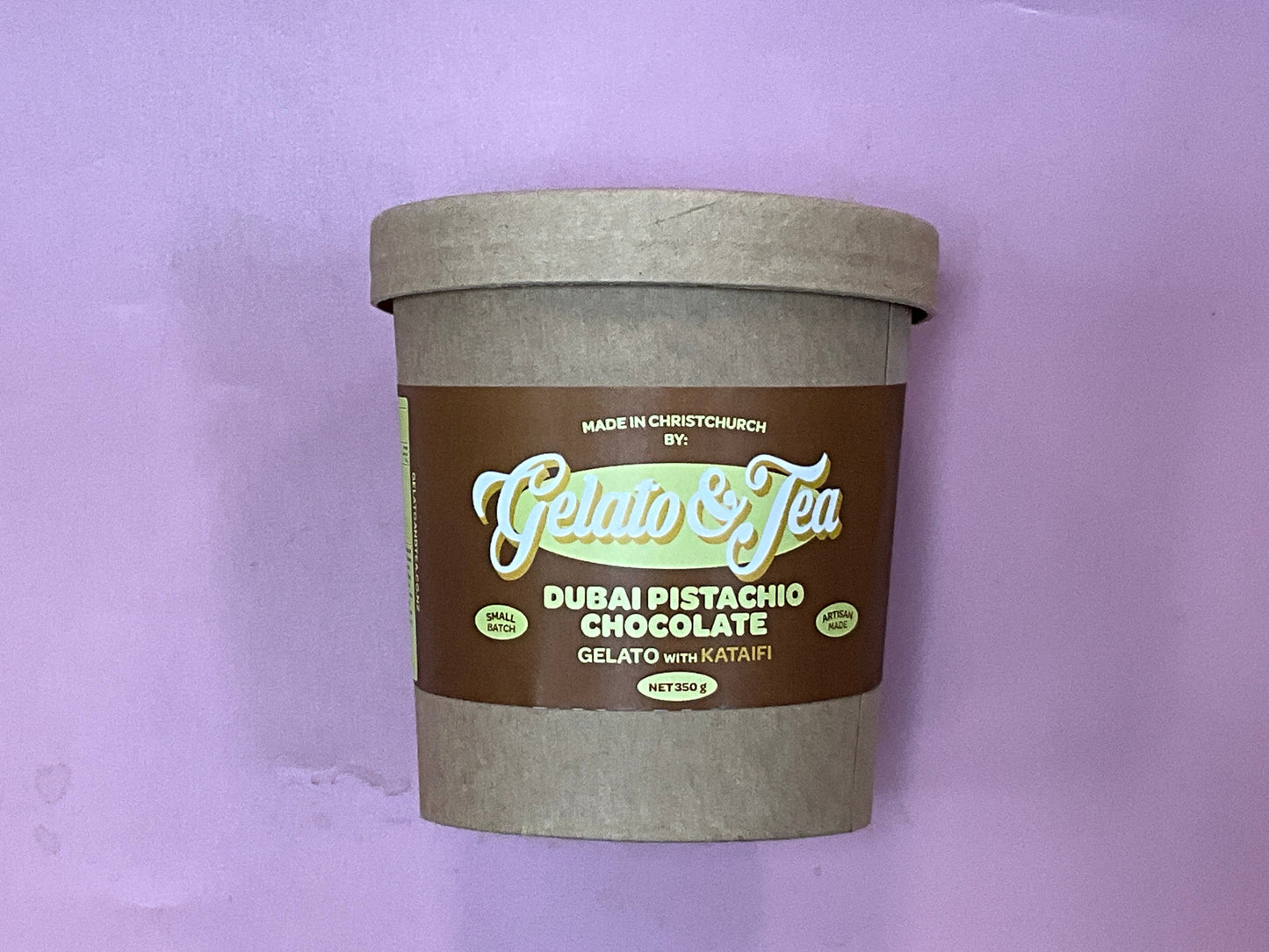 Gelato Tea Dubai Chocolate Gelato 16oz