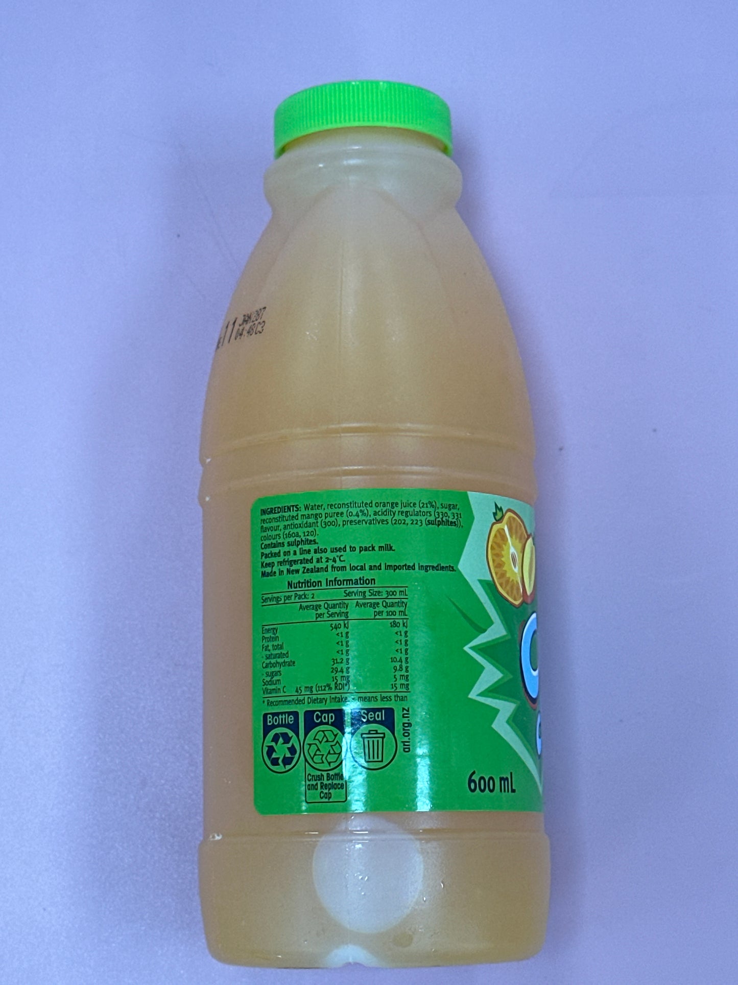 Cool Change Orange Mango 600ml