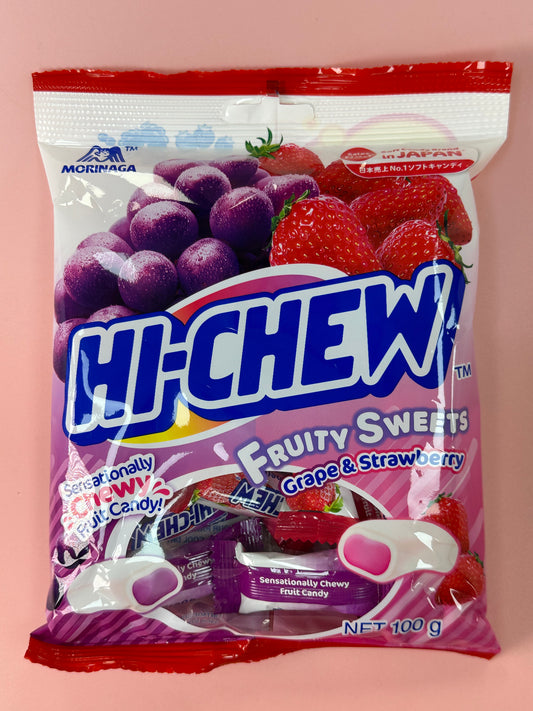 Morinaga Seika Soft Candy (Hi-Chew Bag Grape & Lychee & Peach)