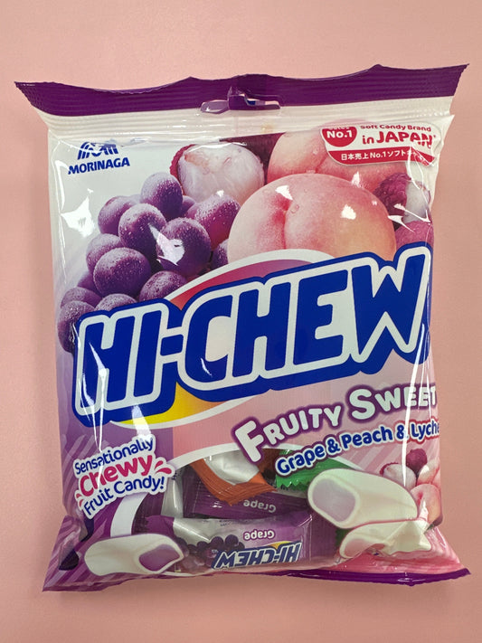 Morinaga Seika Soft Candy (Hi-Chew Bag Grape & Lychee & Peach)