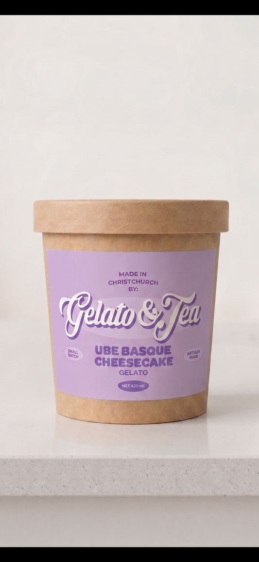 Gelato & Tea Ube basque cheesecake Ice cream 160z