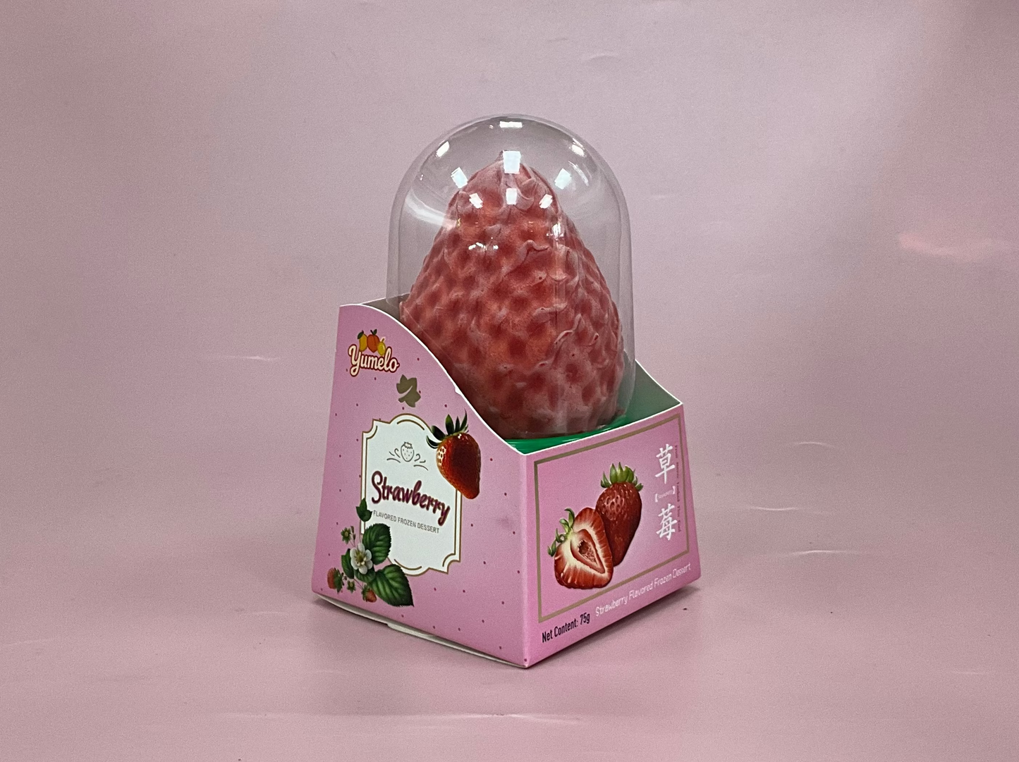 Viral Fruit Ice cream Yumelo Strawberry Flavoured